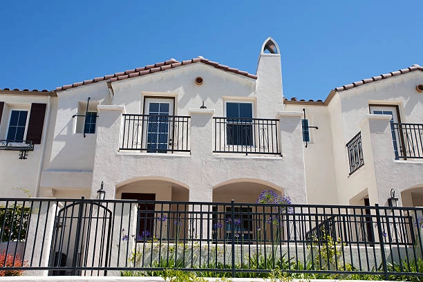 white spanish style house -spanish style ranch home remodel