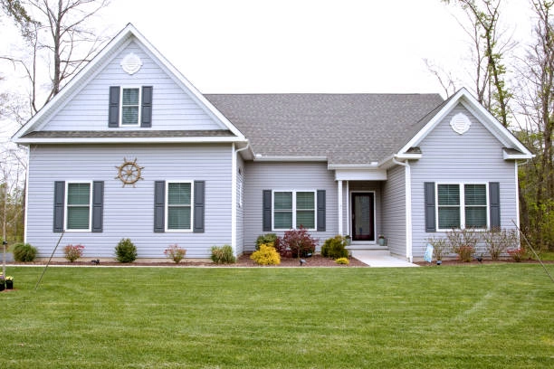 light blue house outdoor view -ranch style home additions