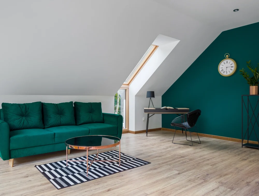 Modern Attic Workspace