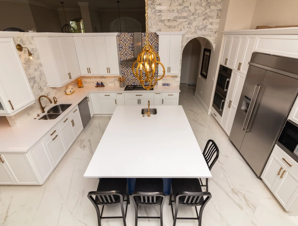 Modern White Kitchen in Estate Home 4
